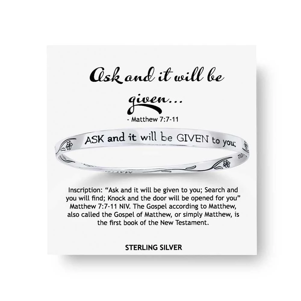 Ask And It Will Be Given Sterling Silver Bracelet - Image 2