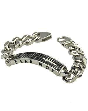 Fear Not Shield Cross Bracelet