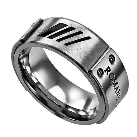 Men's Silver Deluxe Ring Jesus Is Lord - Image 2