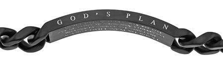 Men's Stainless Steel Black Sport Bracelet I Know - Jeremiah 29:11 - Image 3