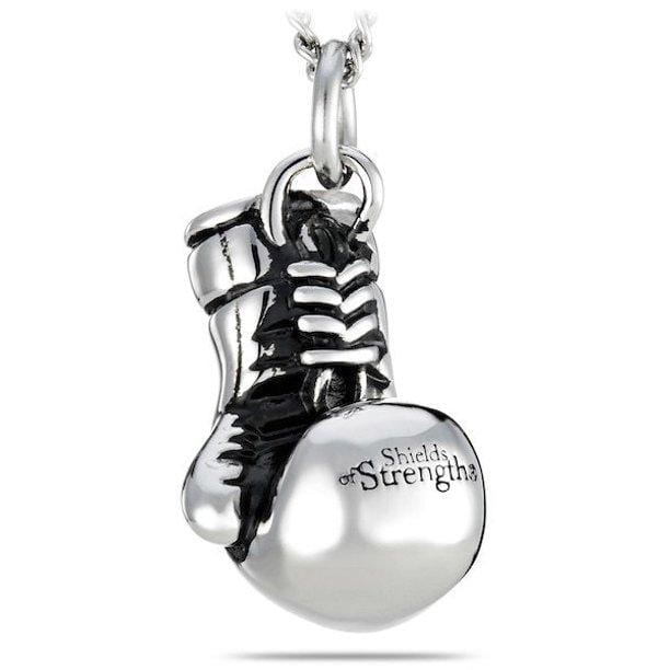 Women's Boxing Glove Necklace Philippians 4:13 - Image 2