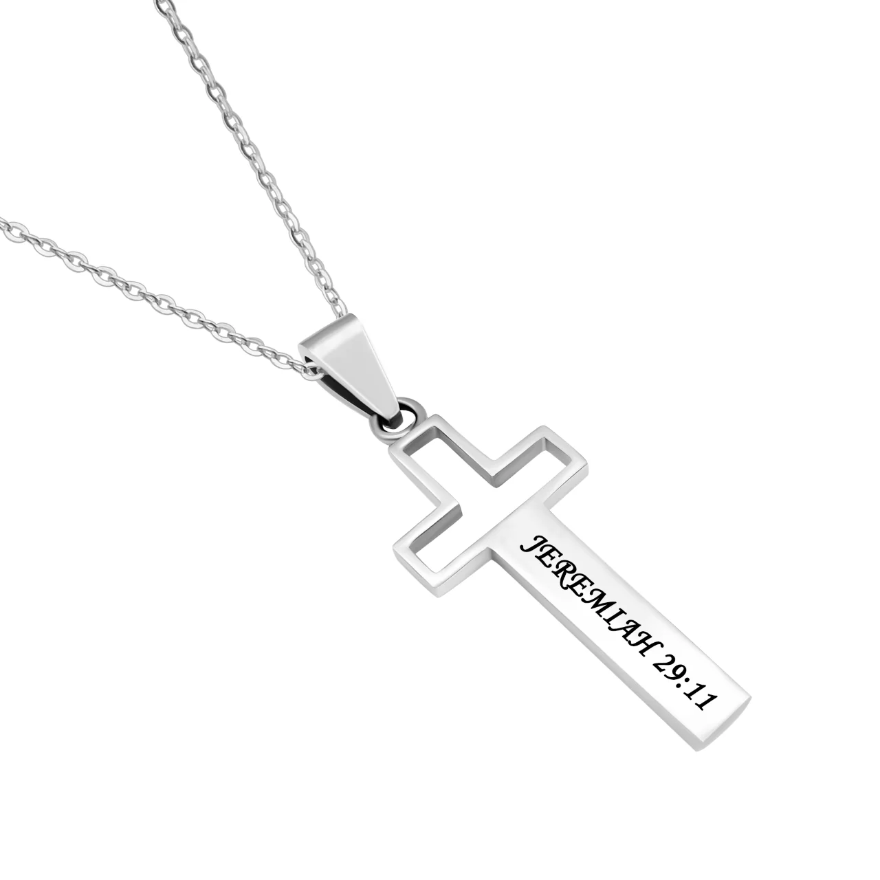 Women's Open Cross Necklace I Know - Image 2